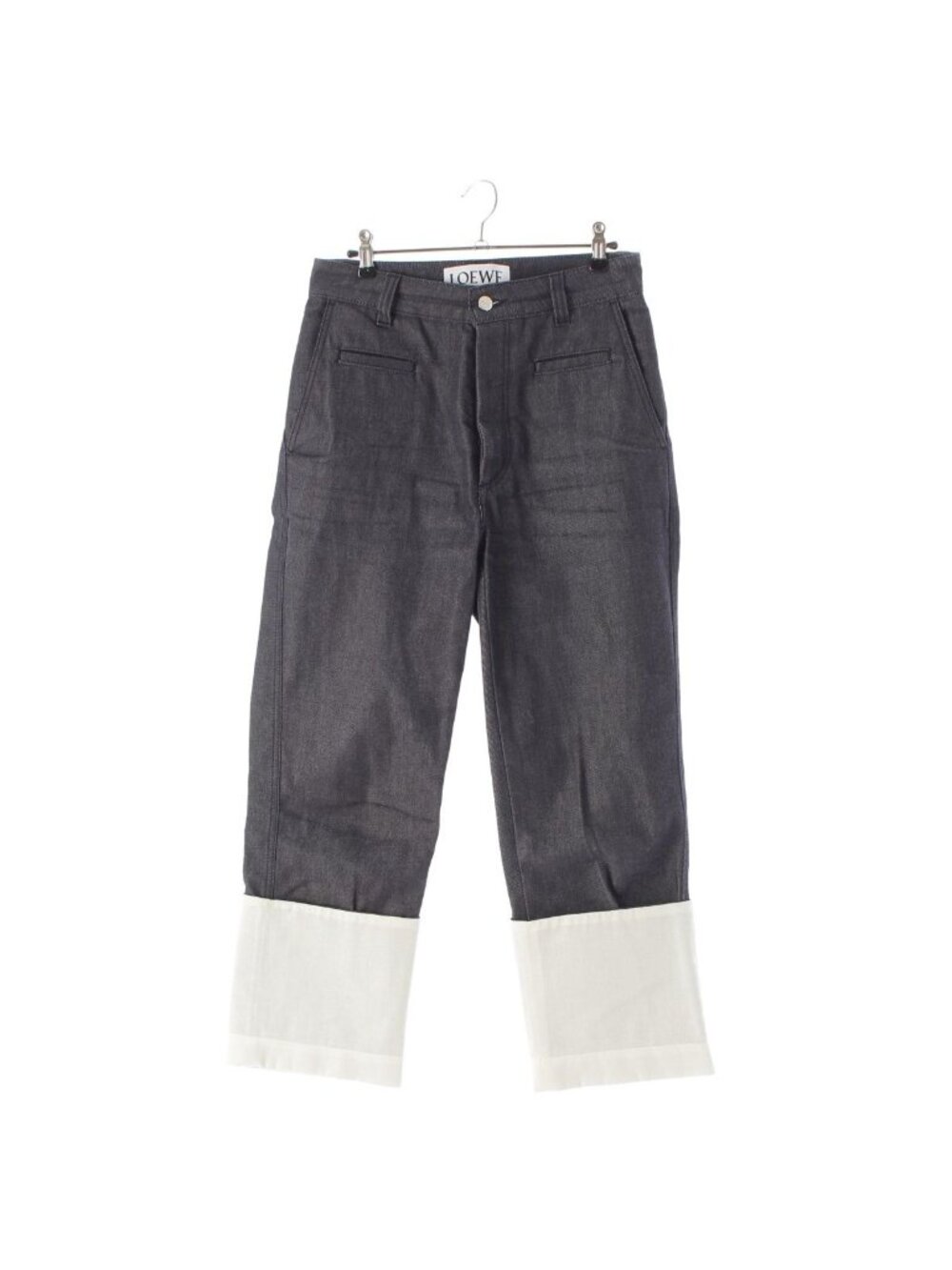 Loewe Cotton Anagram Fisherman Denim Pants Indigo 36